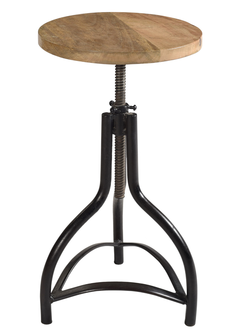 Iron Mango Wood Bar Stool chair