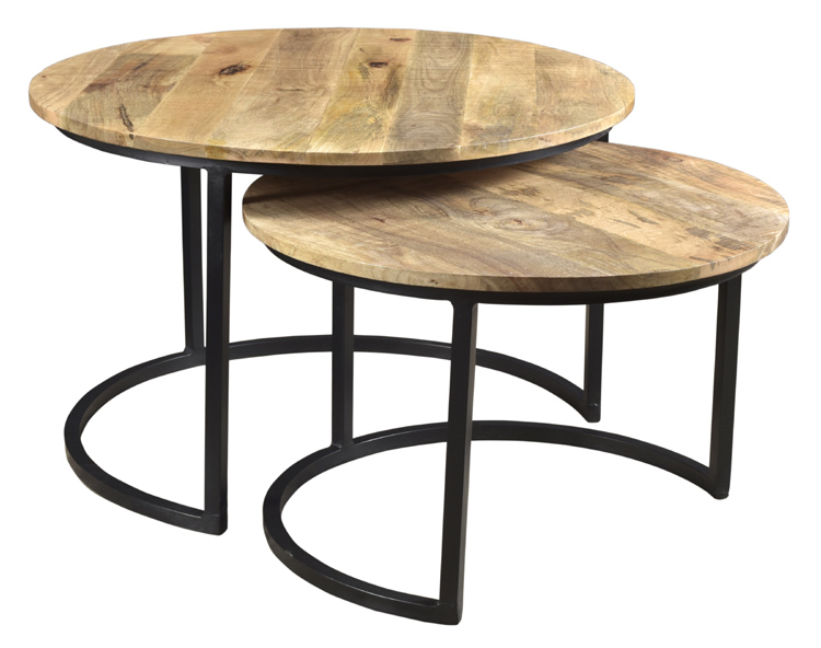 Mango Wood Round Coffee Table