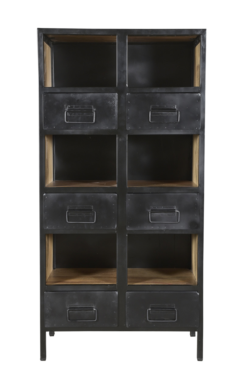 Industrial Iron wooden bookshelf