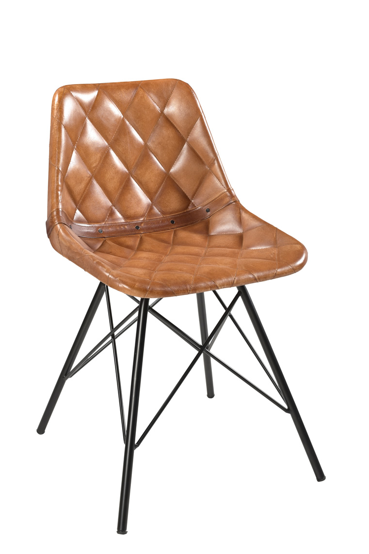 Leather upholstery Dining Chair